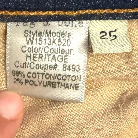 Rag and Bone High Rise Skinny Leg Jeans Dark Blue Wash Stretch Denim 25 - Picture 4 of 16